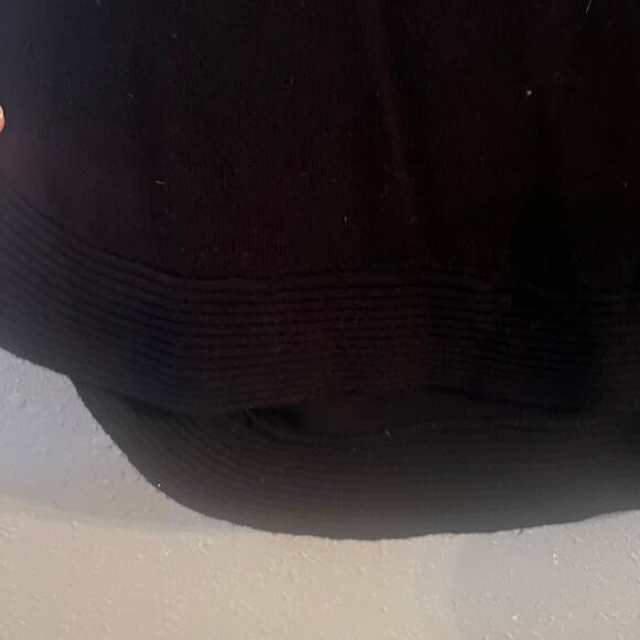 Lane Bryant Women's Black 26/28 Knit Sweater Soft Cozy Oversized Retro Comfy - Picture 5 of 10